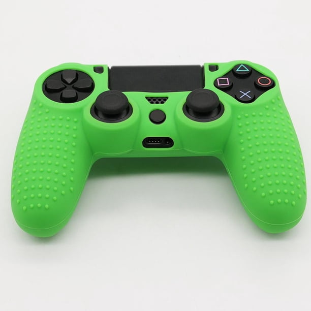 Funda de silicona antideslizante para controlador de juego PS4 PS4 PRO (verde)