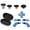 Blue, variant on 10 IN 1 Metal Replacement Thumbsticks for Xbox Elite Controller Series 2 Core, Includes 4 Swap Magnetic Joysticks, 4 Paddles, 1 Standard D-Pads, Accessories Parts for Xbox One Elite 2,purple