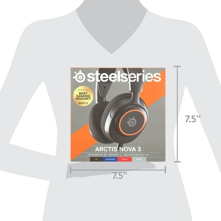 New SteelSeries Arctis Nova 3 Multi-Platform Gaming Headset - PC, PS5/PS4, Xbox Series X|S, Switch, Mobile