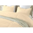 thumbnail image 3 of DNG Creations 1 Piece Ruched Pattern Duvet Cover 100% Egyptian Cotton, 800 TC- With Zipper Closure & Corner Ties ( Solid Ivory - Oversized Queen ), 3 of 3