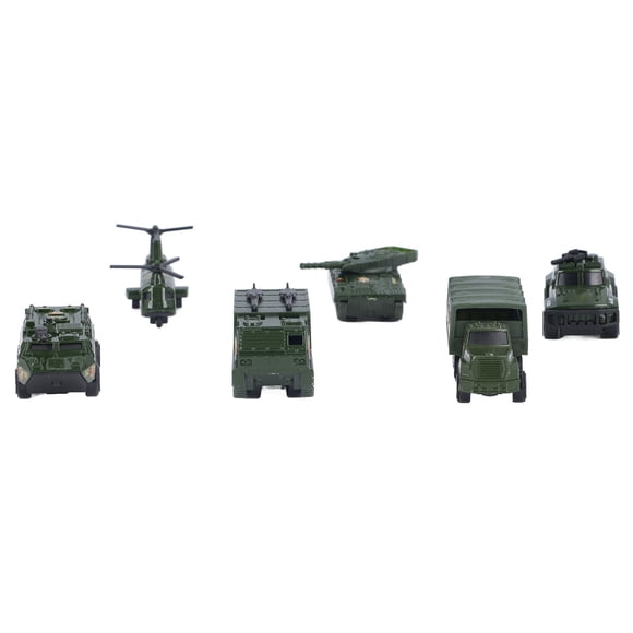 Vehículos militares militares militares Militares 6 Juguetes del Ejército de Paquete Surtido Transporter Tank Helicopter Car para Niños de Niños de Niños de 3 Años