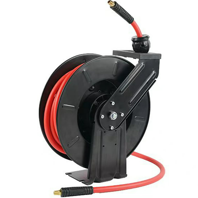 3/8 in. 100 ft. Mountable Retractable 300 PSI Air Hose with Reel 353993TQD  - The Home Depot