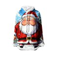 thumbnail image 5 of Men's Christmas Hoodie 3D Santa Claus Cartoon Graphic Sweatshirt Merry Christmas Pullover Xmas Holiday Party Tops, 5 of 6