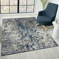 thumbnail image 3 of LUXE WEAVERS Modern Coastal Abstract Blue 5x7 Area Rug for Living Room and Bedroom, 3 of 6
