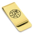 thumbnail image 1 of Stainless Steel Four Horsemen of the Apocalypse Classic Slim Money Clip Credit Card Holder, 1 of 2