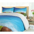 thumbnail image 5 of Ambesonne Savannah Duvet Cover Sets, Animal Family African View, 2-King, Green Brown and Blue, 5 of 7