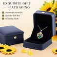thumbnail image 6 of Iefil Sunflower Gifts for Women, Sunflower Necklace, Anniversary Birthday Gifts for Her,July Ruby Red Birthstone Necklace, Jewelry for Women Wife Mom, 6 of 8