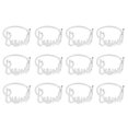 thumbnail image 4 of 12 anillos de servilleta Bismillah Eid Mubarak musulmán islámico Ramadán Kareem hebilla de servilleta cena de boda plata, plata, 4 of 5