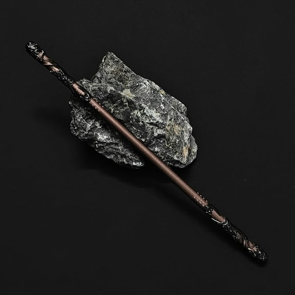 YOHAVEN Ruyi Golden Cudgel 22CM Alloy Metal Model Sun Wukong Monkey King Staff Miniature Collectible Chinese Culture Ornament Desktop Decor Gift for Fans Role Play Cosplay Display