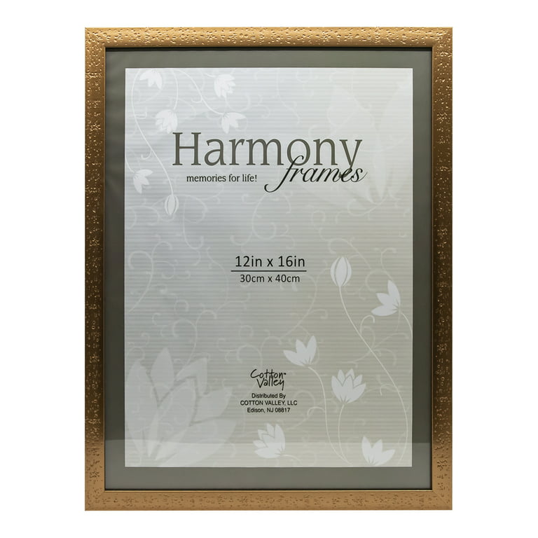 Vezee Harmony Copper Wooden Frame in 12x16 Inches Size to Display Your Memories of Poster Size Photo & Pictures, with Clear Bright Glass, Wall