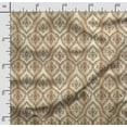thumbnail image 2 of Soimoi Damask Print, Silk Fabric, Decor Sewing Fabric by The Yard 42 Inch Wide,Decorative Fabric for Shirts Suits Ties, Brown, 2 of 5