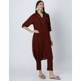 thumbnail image 3 of Moomaya Exclusive, Loosefit Kurta and Pants Set, Soft and Comfy Viscose Coord Set With Pockets, 3 of 9