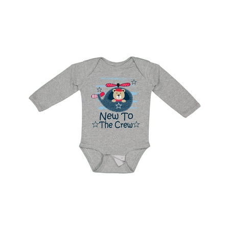 

Inktastic New to the Crew Baby Boy Gift Baby Boy Long Sleeve Bodysuit