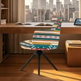 thumbnail image 3 of Xixirimido Aztec Tribal Printings Swivel Office Armchair Cover Stretch Computer Desk Chair Slipcover Mid Back Accent Dining Chair Covers Non-slip for Home Living Room, 3 of 7