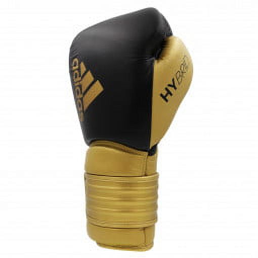 Adidas Hybrid 300 Boxing and Kickboxing Gloves for Women Men 14oz Black Gold