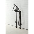 thumbnail image 2 of Aqua Vintage CCK8405DKL Concord Freestanding Tub Faucet with Supply Line, Stop Valve, Oil Rubbed Bronze, 2 of 7