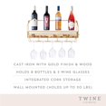 thumbnail image 2 of Gold Wall Mounted Wine Rack & Cork Storage, (Pack of 1), 2 of 3