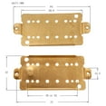 thumbnail image 3 of Base de pastilla de Latón dorado de 2 piezas Perfecl para Guitarra eléctrica 50/52 mm, 3 of 5