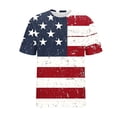 thumbnail image 6 of purcolt 4th of July Men's Short Sleeve Graphic Tees Flag Printed Patriotic Shirt (Available in Big & Tall, S-5XL), 6 of 6