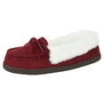 thumbnail image 4 of Jessica Simpson Womens Micro Suede Moccasin Indoor Outdoor Slipper Shoe, 4 of 9