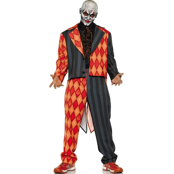 Black and best sale red clown costume