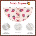 thumbnail image 4 of Daiia Hand Drawn Strawberry Drawing Merry Christmas Tree Skirt , Xmas Large Lace-up Tree Skirt, Santa Snowflakes Rustic Home Decorations New Year Party Farmhouse Decor-36", 4 of 7