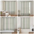 thumbnail image 6 of Boho Ethnic Sheer Curtains 63 Inches Long, Aztec Bohemian Vintage Geometric Green Rustic Light Filering Curtains, Breathable Simi Curtain Privacy Drapes for Living Room Bedroom Window Treatment, 6 of 9