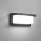 thumbnail image 1 of Aplique LED de pared para exterior moderno, 12 W, resistente al agua IP65, aluminio antracita, iluminación decorativa para patio, jardín, terraza, cerca de la pared, camino, patio, villa, pasillo, bla, 1 of 5