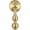 Brushed Brass, variant on Solid Brass Kitchen Cabinet knobs 2 Pack, Brushed Gold Drop Pulls for Dresser and Drawers, Modern Cupboard Wardrobe Pendant Knob, Bedroom Bathroom Cabinet Knob