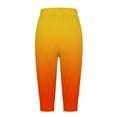 thumbnail image 3 of Capris For Women Casual Gradient Print Pants High Waist Bottom Drawstring Joggers Casual Pants Womens Pants Casual Womens Sports Pants Business Casual for Women Pants plus Size Elastic Waist Pants for, 3 of 4
