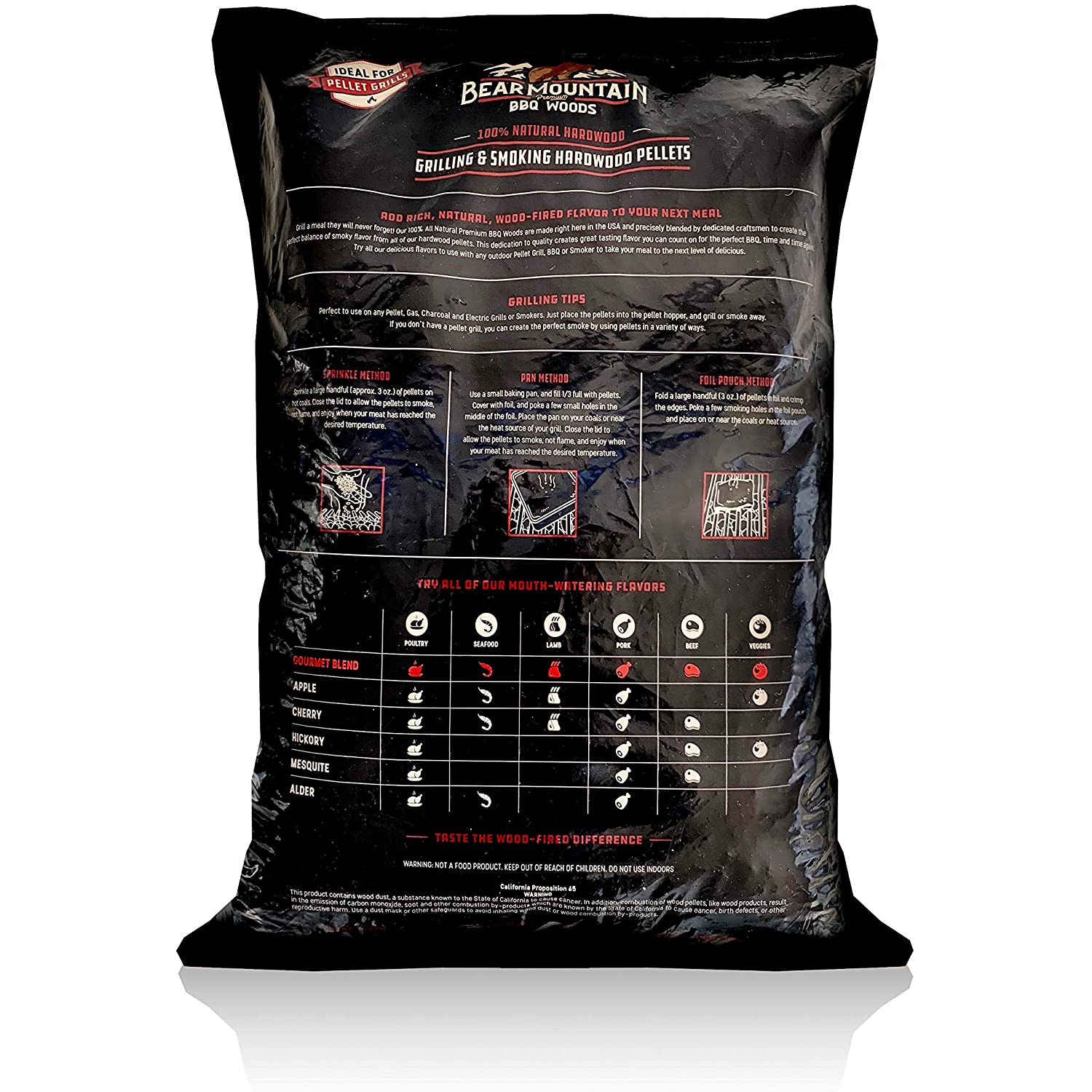 Bear Mountain BBQ 100% Natural Hardwood Maple Flavor Pellets, 20 Pounds - image 2 of 6