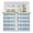 White Blue, variant on Blue Striped Tier Curtains, Rustic Farmhouse Stripes Light Filtering Kitchen Curtains, 2Pcs Rod Pocket Half Window Treatments Panels for Sink Cafe Cabinet Camper 27.5x36 Inches