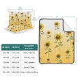 thumbnail image 7 of Queen Quilt Set 90''x96'', Sunflower Fall Lightweight Summer Bedspread Coverlet Set with 2 Pillow Shams, Thanksgiving Floral Autumn Pastoral Breathable All Season Quilt Bedding for Bedroom/Guest Room, 7 of 7