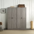 thumbnail image 2 of Hopkins Storage Closet from Engineered Wood 3.0 in Gray - Set of 2, 2 of 2