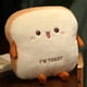 thumbnail image 5 of Naiovety Almohada de pan tostado de felpa, comida suave Kawaii, calentador de manos, decoración, cojín para dormir, sofá, juguetes para Suministros térmicos Lindo, 5 of 6