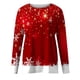 thumbnail image 4 of Camisas casuales de manga larga para mujer, suéter, túnica suelta, blusa con cuello redondo y estampado de árbol de Navidad Fridja fhghd1722, 4 of 4