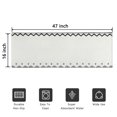 thumbnail image 5 of Bohemian Retro Floral Non-Slip Entryway Door Mat,Boho Indoor Decor Durable Low Plush Door Mat,Washable Welcome Rug for Patio Hallway Home Decor 16x47 Inches, 5 of 7