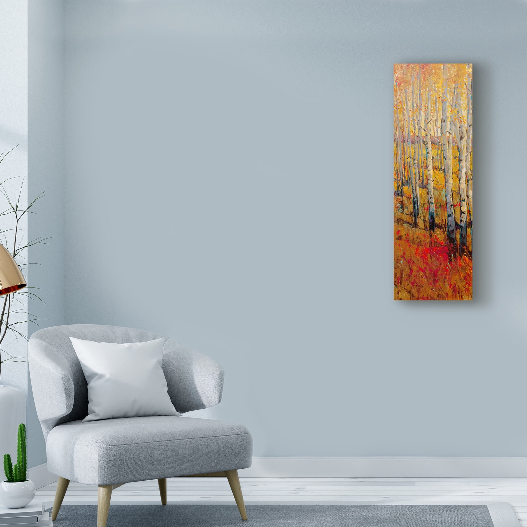 Trademark Fine Art 'Vivid Birch Forest I' Canvas Art by Tim OToole