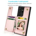 thumbnail image 2 of Tiflook Wallet Case For Samsung Galaxy S23 Ultra (6.8 inch) SM-S918 Minimalist PU Leather Card Holder Flip Cover Rose Gold, 2 of 7