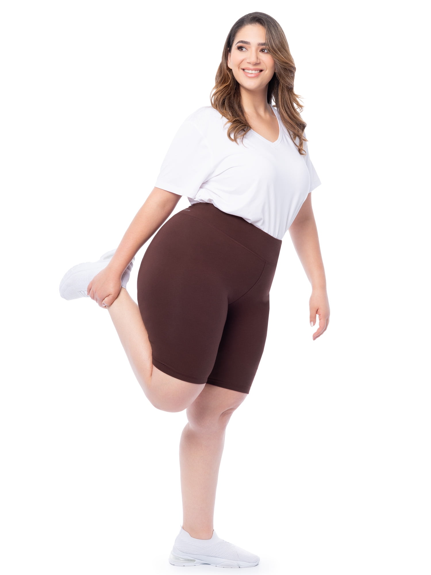 Athletic Works Women's Plus Size Core Active Dri-Works Bike Shorts