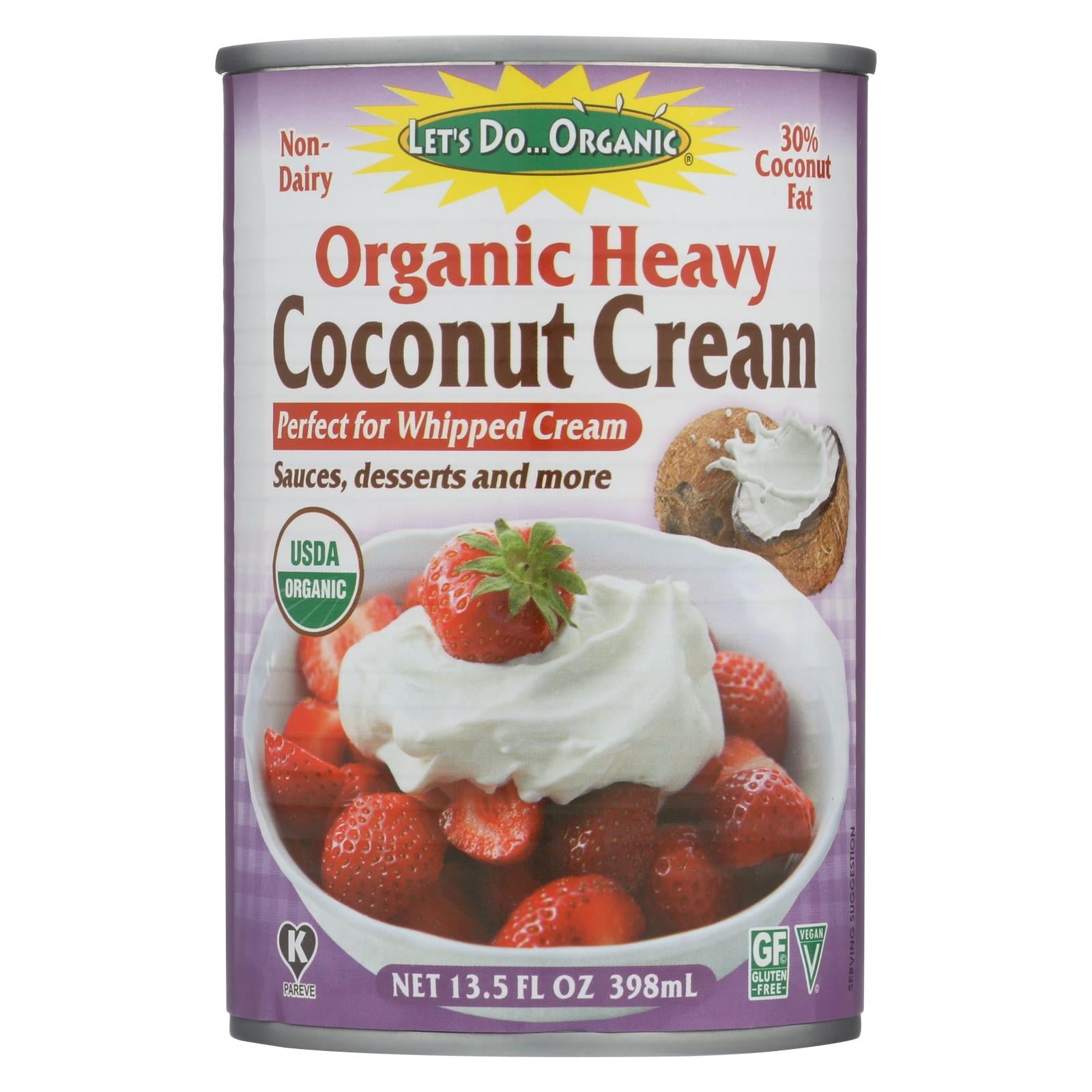 Let's Do Organic Coconut Cream Organic Heavy Case Of 12 13.5 Fl