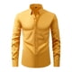 thumbnail image 1 of pstuiky camisas de manga larga para hombre, Camisa de negocios tipo cárdigan con cuello vuelto liso a la moda para hombre Tops de hombre m, 1 of 8