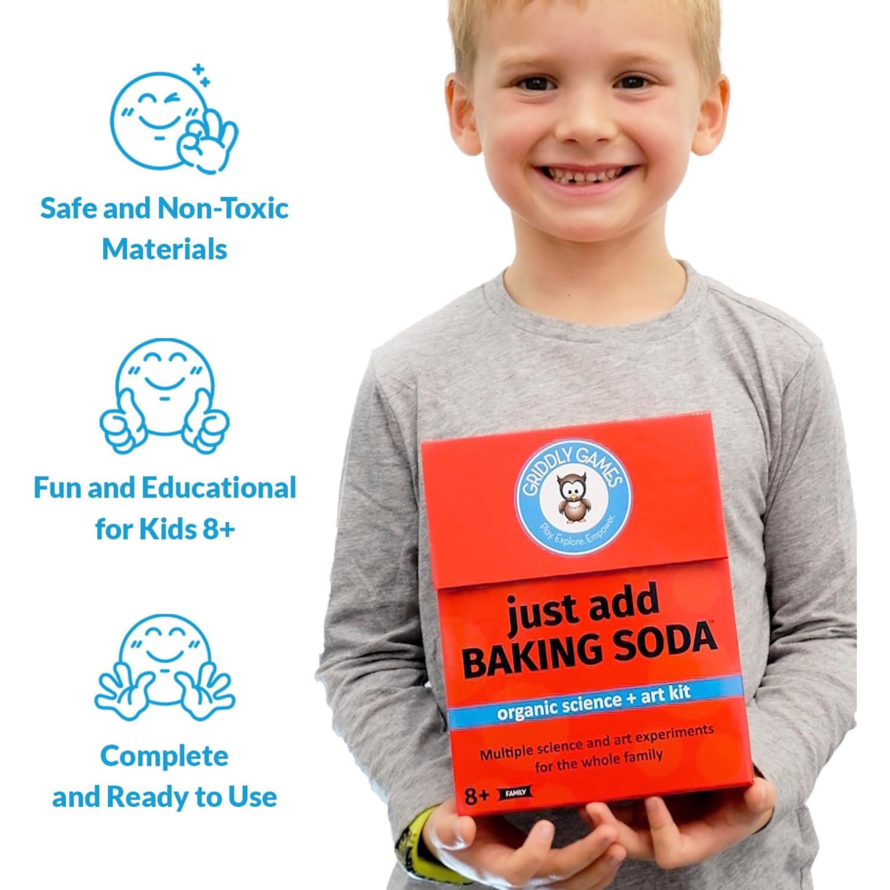 Griddly Kids Just Add Baking Soda Science + Art Kit