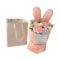 thumbnail image 2 of Ramo de flores de ganchillo completado, ramo tejido a mano, ramo de flores de ganchillo completo para suministros de fiesta, regalo del Día de San rosa, 2 of 8