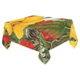 thumbnail image 1 of BSDHOME Flora Cotton Linen Tablecloth 52x70 inches Tablecover Desk Table Cloth For Dining Room, Tea Table, Picnics, Parties, 1 of 5