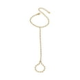 thumbnail image 4 of Elegant Minimalist French Style Rhinestone Chain Bracelet and Ring Set for Women Jewelry, 4 of 4