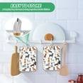 thumbnail image 6 of Pot Holders Set of 2 Heat Resistant 338℉ Kitchen Oven Gloves Potholder Cooking Baking Microwave Mitts Different Cartoon Funny Dogs, 6 of 7
