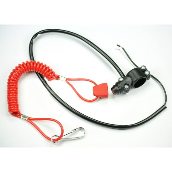 Motorcycle Atv Dirt Bike Handle Bar Mount Tether Lanyard Engine Kill Switch
