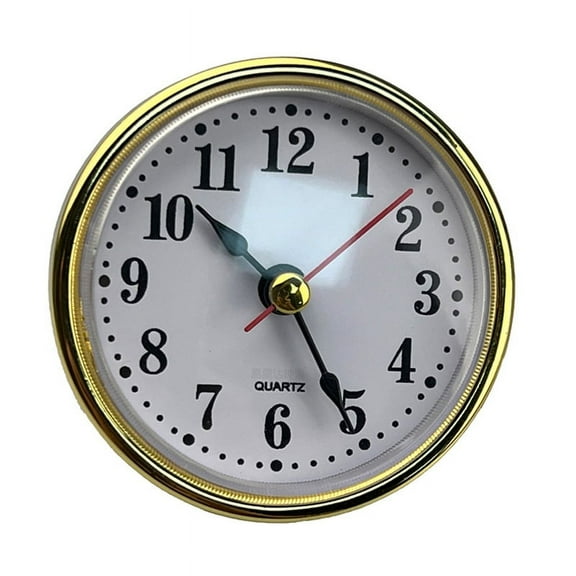 Retro Clock Insert DIY Round Clock Head Simple Inlaid Clock Head with Clock Mechanism