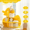 thumbnail image 5 of Hironpal Yellow Duck Kids Toddler Bookcase with 4-Tier Wood Display Shelf for Nursery Playroom Boy Girl's Gift, 5 of 8